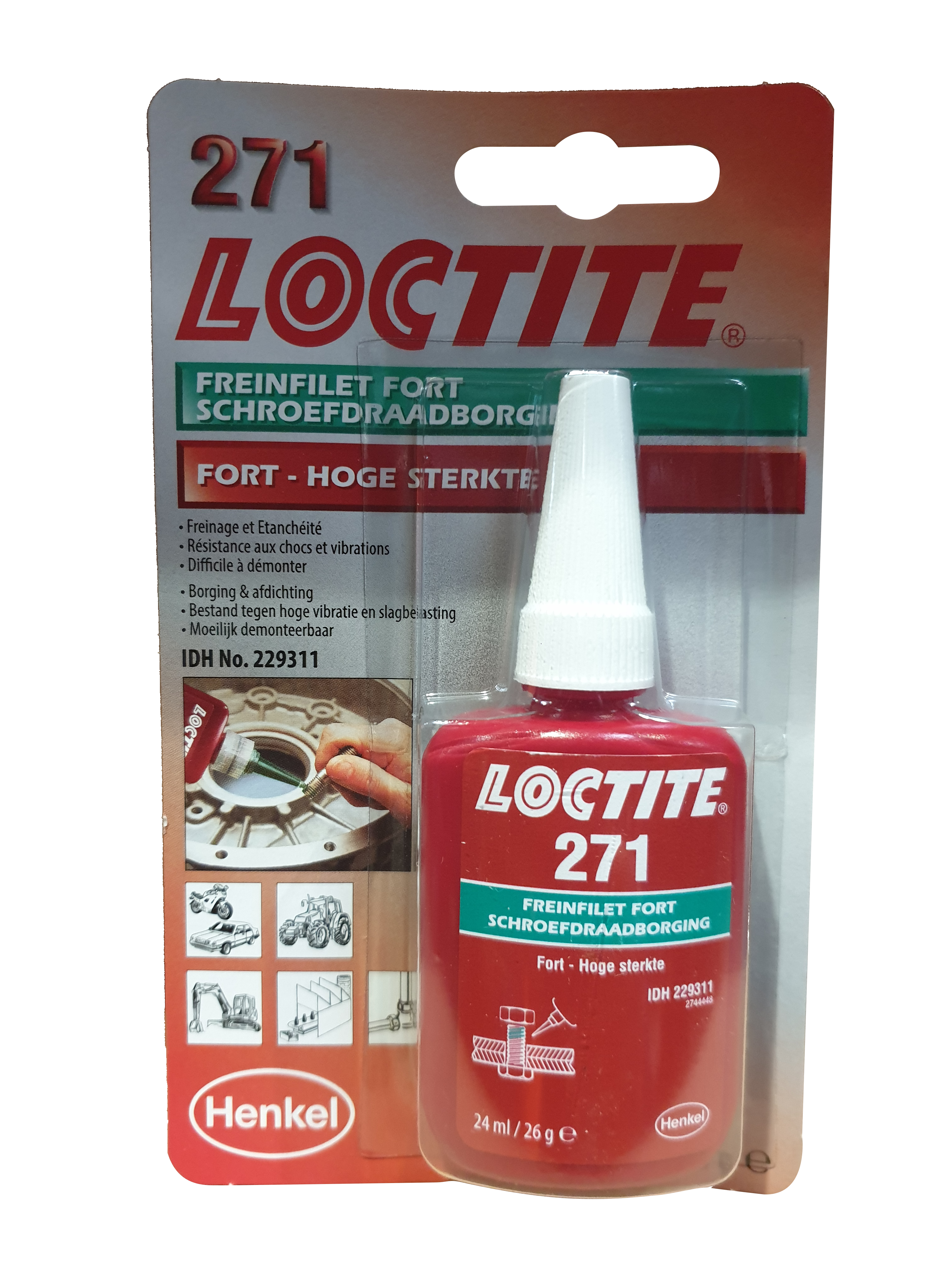 Frein filet de résistance élevée - LOCTITE® 271 BC 24ML EGFD_0