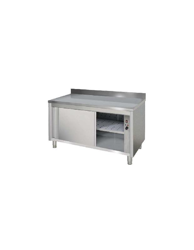 Armoire chauffante inox adossée portes coulissantes DIVERS MMC2060 - électrique 230V / 2500W_0