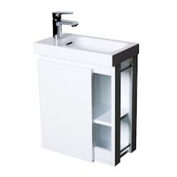 Meuble lave-mains HAMPTON Blanc - blanc 3760232693803_0