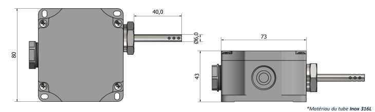 Thermocouple d'ambiance Boîtier plastique standard - TA02_0