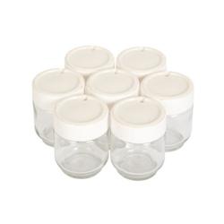 Yaourtiere MOULINEX Lot de 7 pots en verre pour yaourtiere Yogurta Timer, Compatible lave-vaisselle A14A03 usage non-intensif Moulinex - blanc 3666749_0