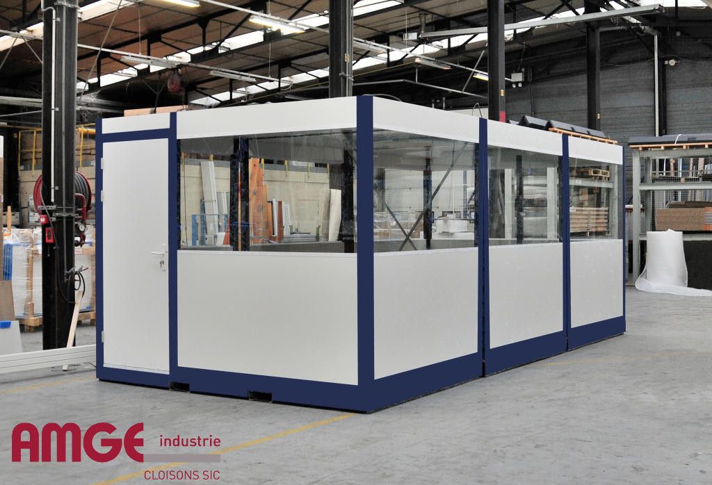 Cabine d'atelier palettisable