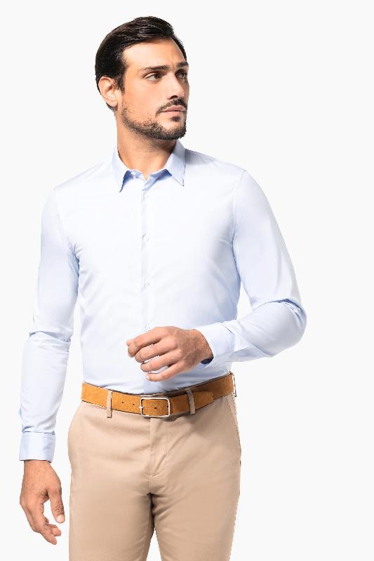 Chemise popeline manches longues homme -  Réf: PK504_0