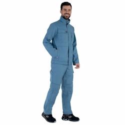 Lafont - Pantalon de travail coton majoritaire BASALTE Bleu Métal Taille L - L bleu 3609705686761_0