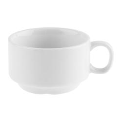 Tasses à espresso empilables Olympia Whiteware 85ml (lot de 12) - blanc porcelaine EQCB471_0