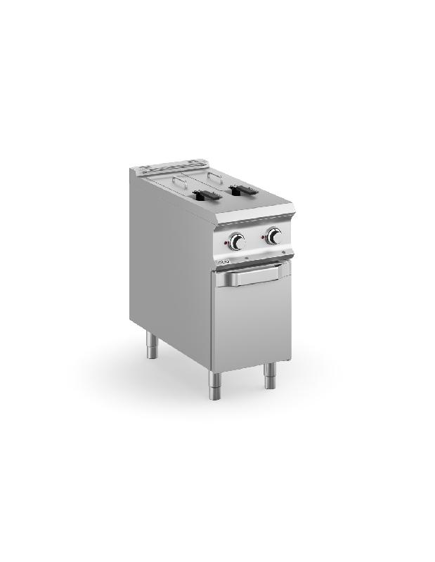 Friteuse électrique MBM - 2x8 Litres sur placard - Acier inoxydable - DOMINA PRO 900_0