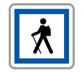 Panneau de signalisation indication Point de départ d'un itinéraire pédestre - CE6a_0