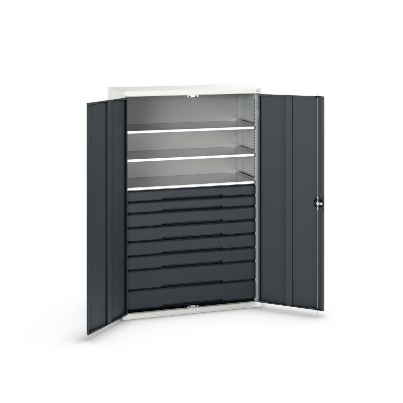 Armoire Polyvalente Verso avec 3 tablettes, 8 tiroirs_0