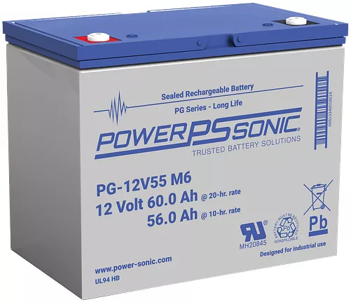 Batterie Power Sonic PG-12V55 12 V 60 Ah_0