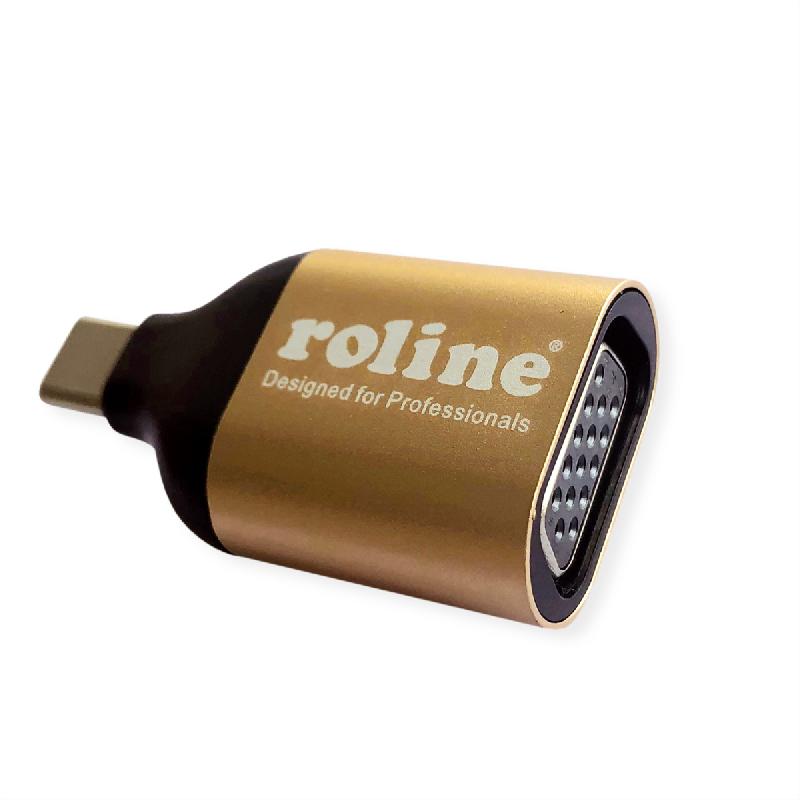 Roline gold adaptateur type c - vga, m/f_0
