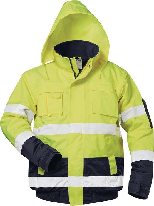 Warnschutz-Pilotjacke HASSO Grà¶àŸe XXL fluoreszierend gelb/marine SAFESTYLE_0