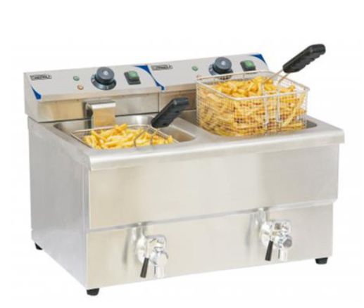 Friteuse électrique 2×8 litres professionnelle a poser_0