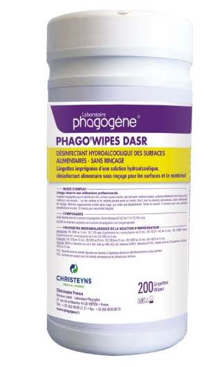 Phago'wipes dasr lingette desinfectante sans ammonium_0