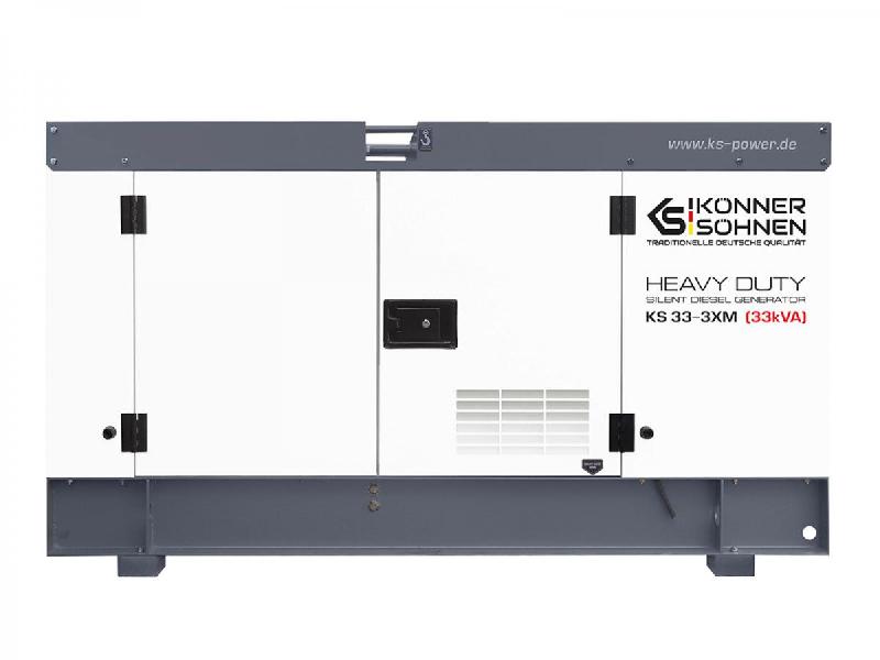 Groupe électrogène industriel diesel triphasé 33 kVA insonorisé AVR+DE - KÖNNER & SÖHNEN - 33-3XM_0