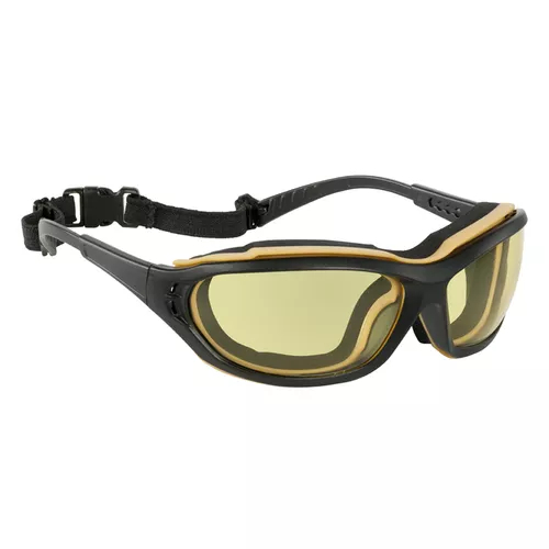 Lunettes de protection noir/jaune, jaune anti-buée - Référence : MO60976_0