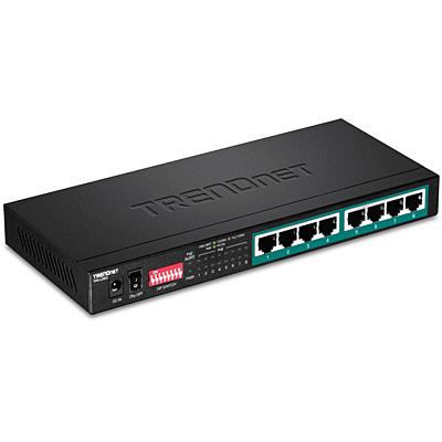 Trendnet TPE-LG80 commutateur réseau Non-géré Gigabit Ethernet (10/100/1000) Noir Connexion Ethernet, supportant l'alimentation via ce port (PoE)_0