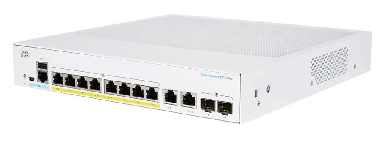 Cisco CBS250-8P-E-2G-EU commutateur réseau Géré L2/L3 Gigabit Ethernet (10/100/1000) Argent_0