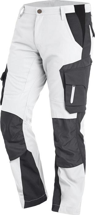 Pantalon de travail FLORIAN taille 52 blanc/anthracite 50 % CO / 50 % PES FHB_0