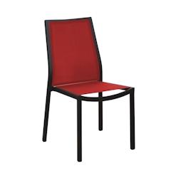 PROLOISIRS Clara chaise alu graphite/alu rouge - aluminium 3700103098764_0