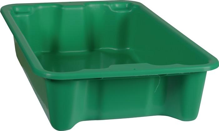 Bac gerbable-emboîtable PP vert L590xl380xH135mm_0