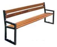 Banc urbain en acier et bois - ICARE_0