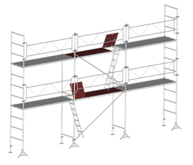 Echafaudage VITO 49 LOT 60 m2 - Classe 4 : 300 kg/m_0