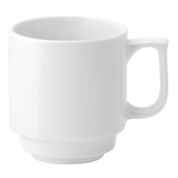 Mugs empilables Utopia Pure White 280 ml (lot de 36) - porcelaine EQDY336_0