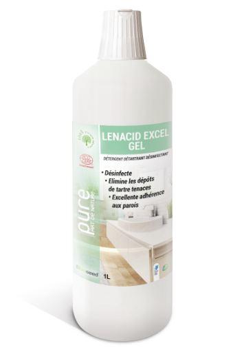 Gel detartrant desinfectant - lenacid excel gel  menthe -1 l - h108_0