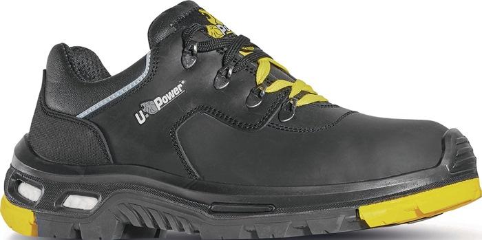 Chaussure de sécurité Yarvis pointure 43 noire/jaune S3 HRO HI CI SRC EN ISO 20345 cuir pull-up U.POWER_0