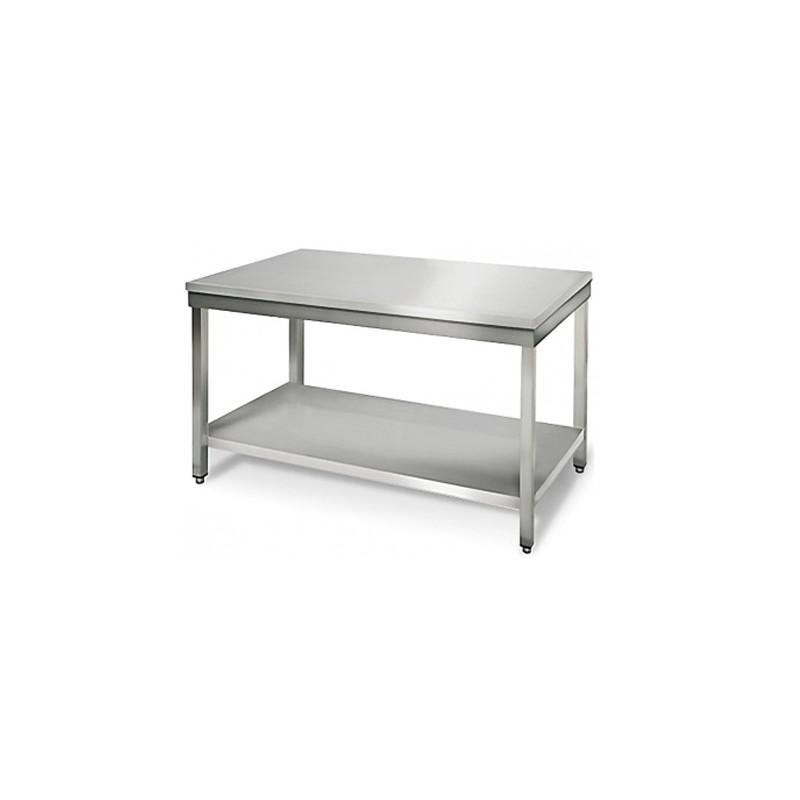 Table démontable centrale tout inox - 1200x700x850 mm - BUD-DCTCE127_0