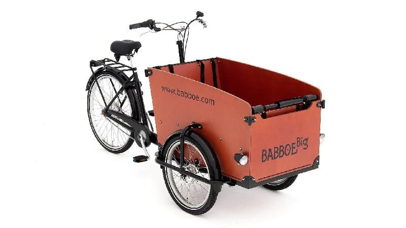 Triporteur Babboe Big - Transport jusqu'à 4 enfants - Boîte Nexus 7 vitesses - Freins tout-temps Shimano_0