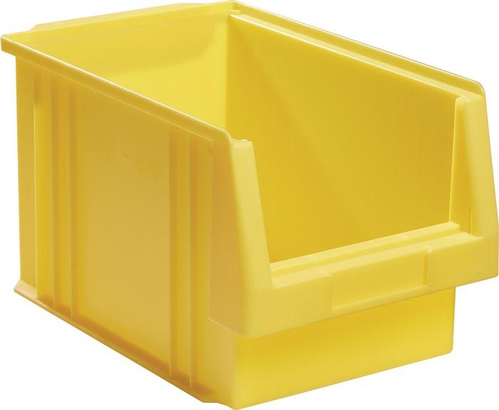 Boîte de rangement à  ouverture frontale PLK L330xl213xH200mm PP jaune LA-KA-PE_0