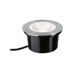 Paulmann Encastré de sol LED Durea  IP67 rond 213mm 3000K 12,5W 870lm 230V 60° Acier inoxydable Métal 94655 - gris métal 94655_0