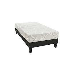 Ensemble  Matelas Mémoire de forme + Sommier Bois 90x190 cm POSEIDON OLYMPE LITERIE - blanc Mousse à mémoire de forme 4BP.WA.K15.0919_0