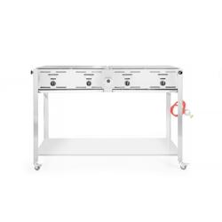 Hendi Grill-Master Quattro Gril à gaz, 22 kW, avec roulettes, LH 1330 x 600 x 920 mm - inox 154908_0