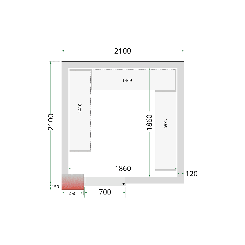 Panneaux de chambre froide 120 mm_0