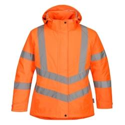 Portwest - Parka de travail chaude l'hiver pour femmes haute visibilité Orange Taille M - M orange 5036108354429_0