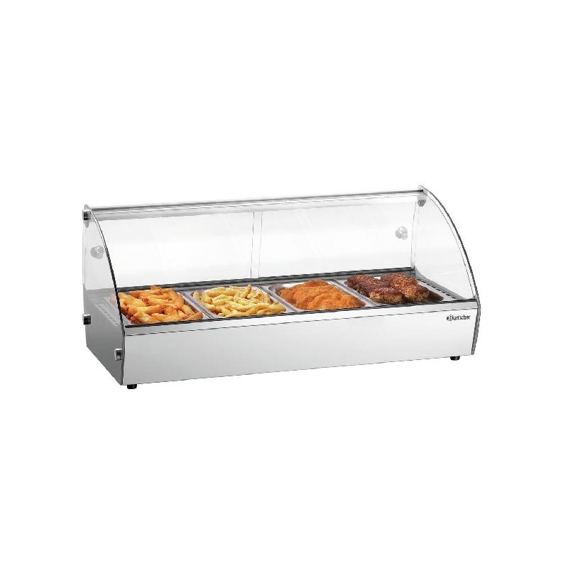 Présentoir inox chauffant 4 x GN 1/3 (P)40 mm, 500 W, 220 V - MONO_0