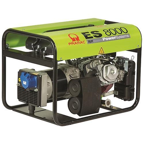 Groupe électrogène monophasé essence ES8000 389 cm³ avec AVR - 6,0 kVA - HONDA GX390 - PRAMAC - PE612SH1009_0