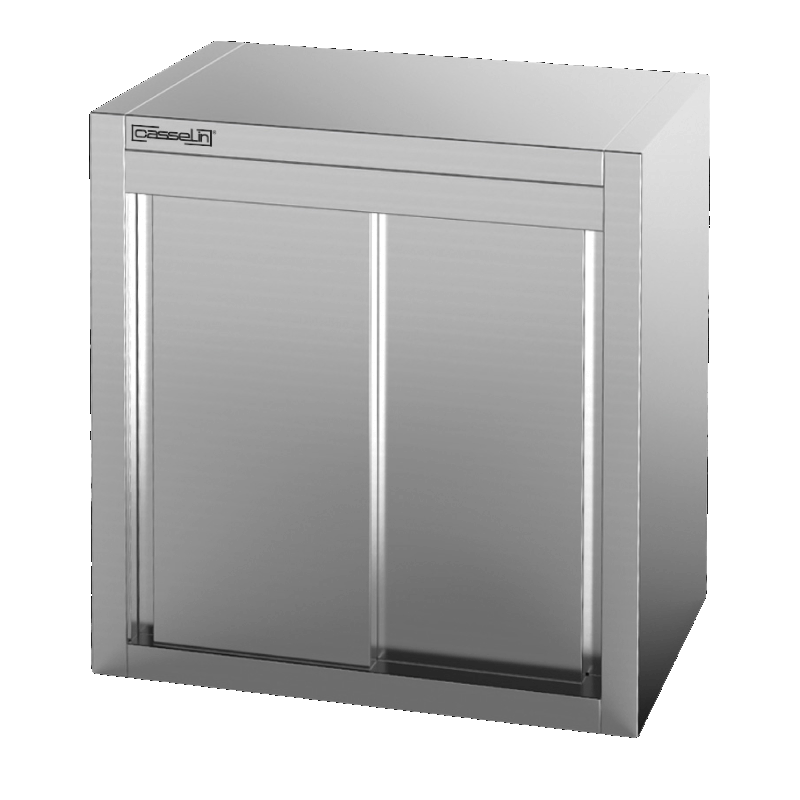 Armoire murale inox avec portes coulissantes prof 400 mm_0