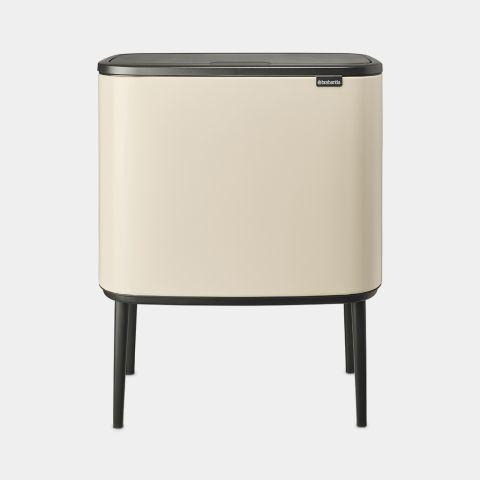 Poubelle Bo Touch Bin - 34 litres - Soft Beige - Idéale pour trier les déchets avec style_0