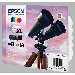 Epson 502 XL 'Jumelles' Cartouche d'encre originale pour grande capacité (C13T02W64010) - Pack 4 couleurs_0