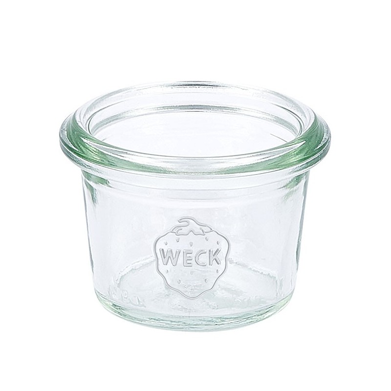 12 Bocaux WECK en verre Droits 35 ml SANS couvercles en joints de diamètre 40 mm (clips non inclus) - WN000080_0