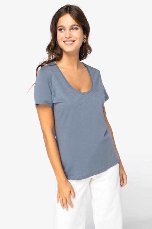 T-shirt écoresponsable slub femme  -  Réf: NS329_0