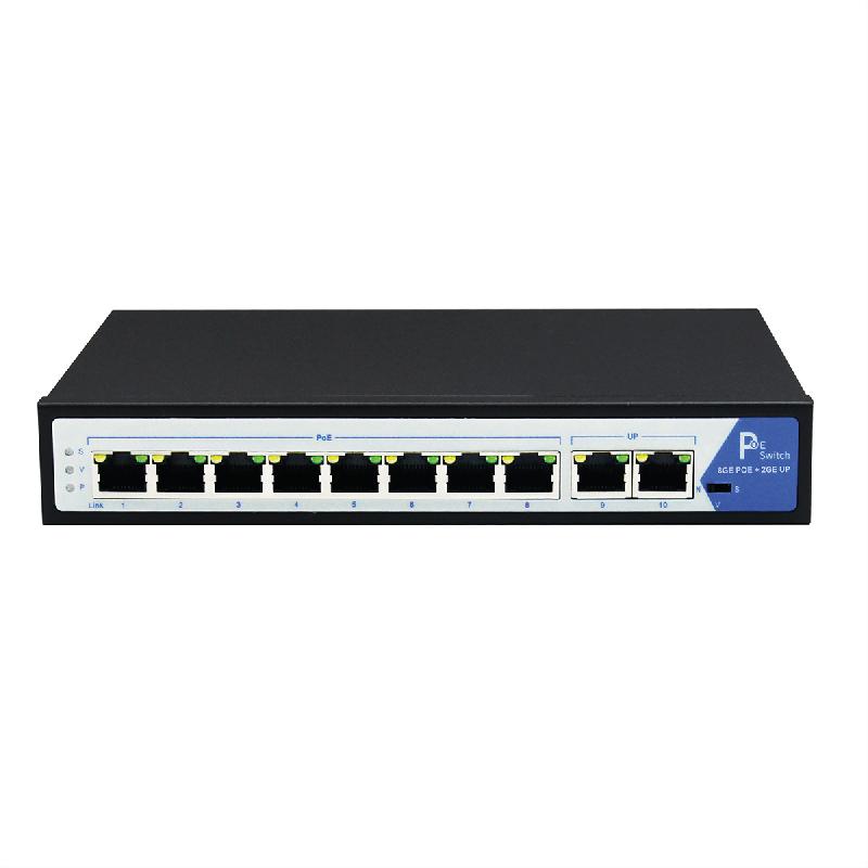 VALUE Switch PoE+ Gigabit Ethernet, 8+2 ports_0