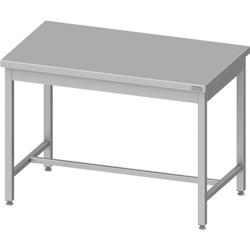Romux® - Table centrale en acier inoxydable 1000x600x850 mm | Table de travail professionnelle en acier, table de 1 mm d'épaisseur_0