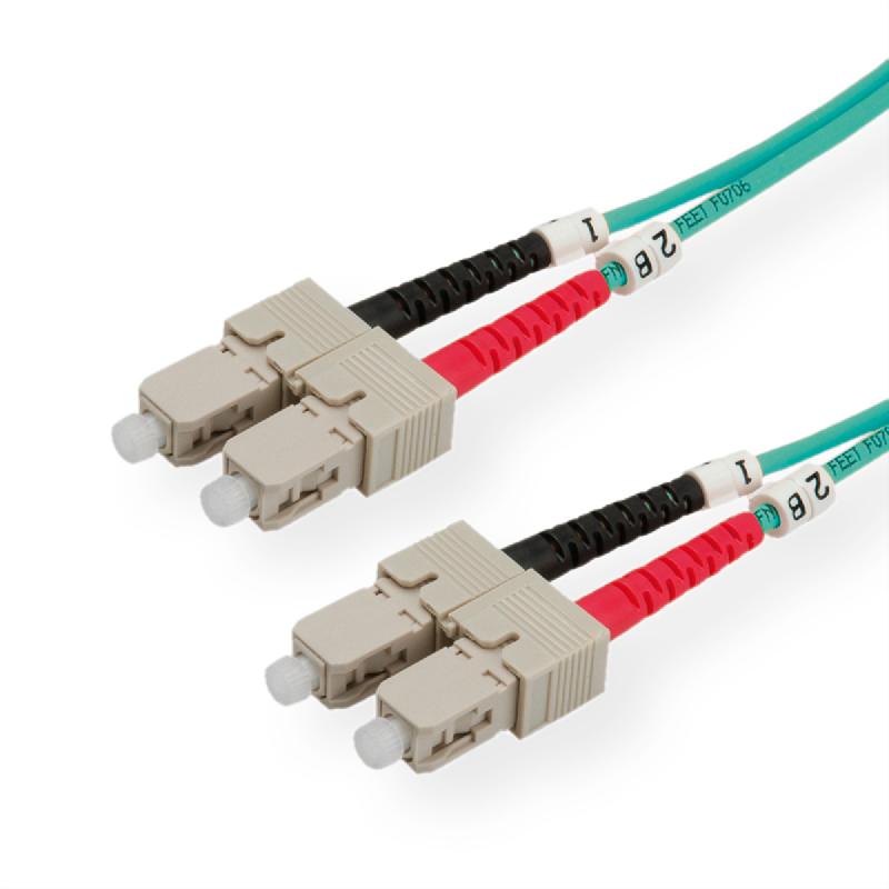 Câble FO duplex 50/125µm, SC/SC, OM3, 1m_0
