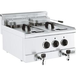 CombiSteel Friteuse professionnelle électrique   2 x 10 litres avec robinet de vidange - 3667335001613_0