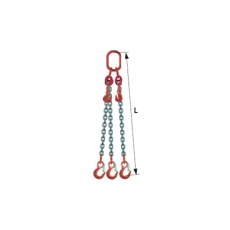 Elingue chaîne réglable avec crochets à linguets Référence 4332X_0