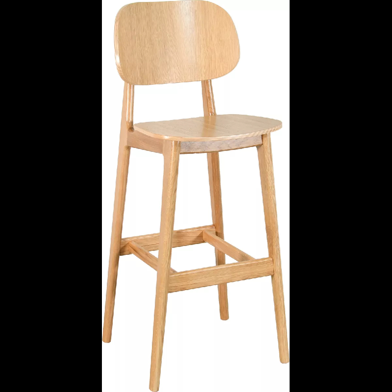 Tabouret FONS chêne massif - intérieur mobilier de bar - Référence 32440005CHENAT_0